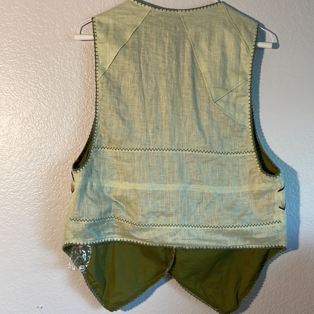 NWT Chasing Unicorns Down in Mexico Linen Embroidered Vest 🌵 - Picture 14 of 15